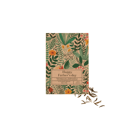 Joyeuse Fête Des Pères - Version Anglaise - Sachet De Graines De Basilic - Só Verde
