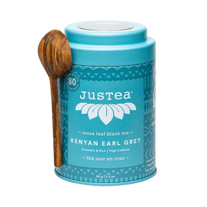 Kenyan Earl Grey Black Tea Gift Tin with Spoon - Só Verde