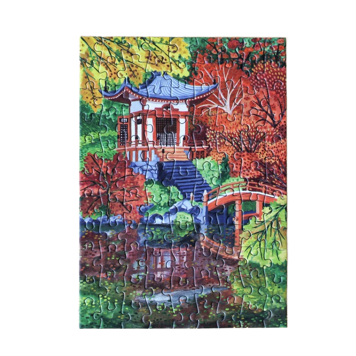 Kyoto Temple Mini Puzzle - Só Verde