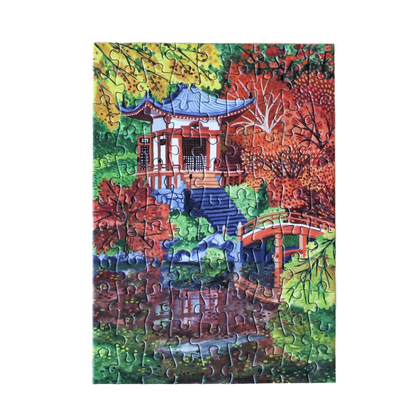 Kyoto Temple Mini Puzzle - Só Verde
