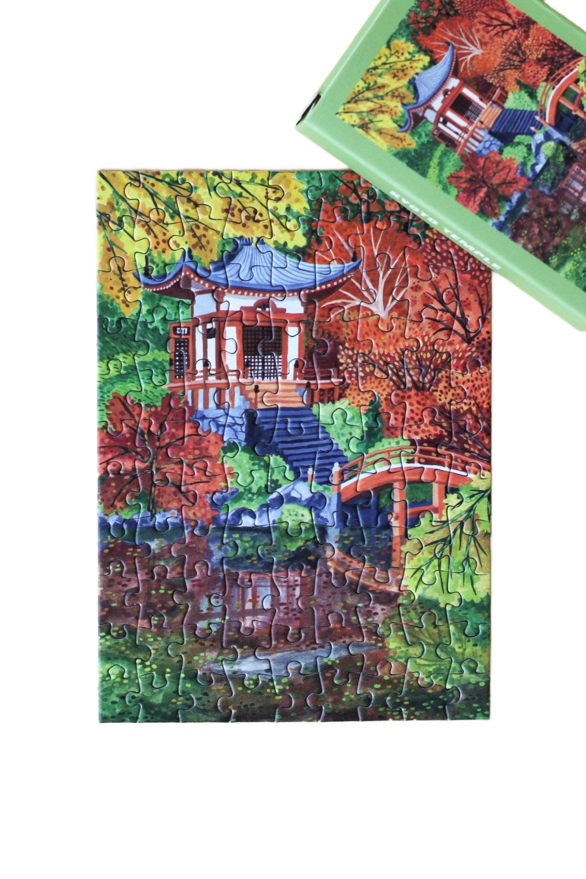 Kyoto Temple Mini Puzzle - Só Verde