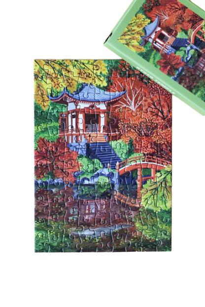 Kyoto Temple Mini Puzzle - Só Verde
