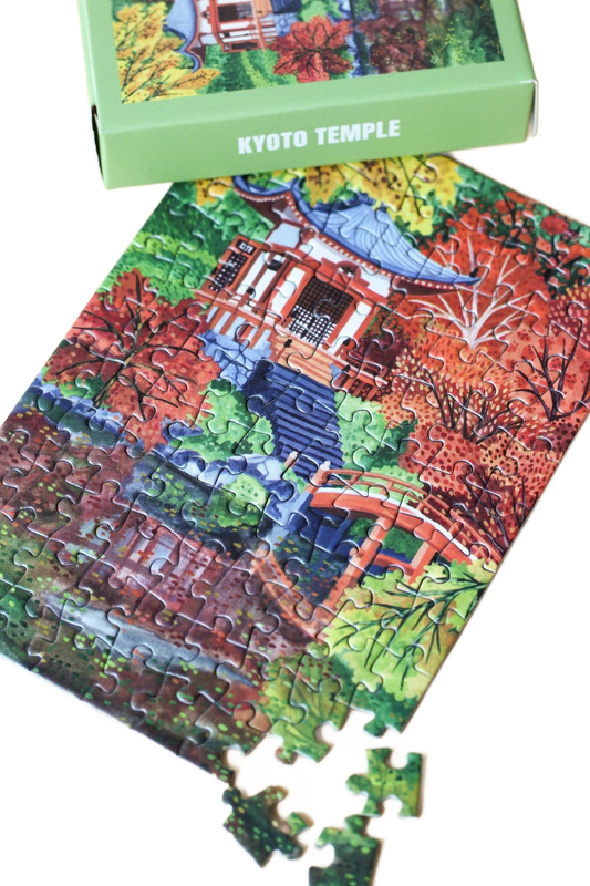 Kyoto Temple Mini Puzzle - Só Verde