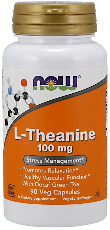 L-Theanine with Decaf Green Tea 100 mg Veg Capsules - Só Verde
