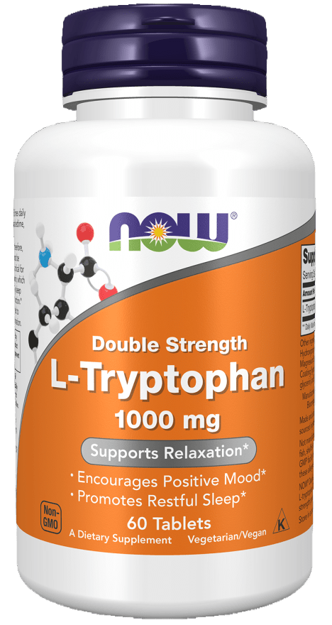 L-Tryptophan, Double Strength 1000 mg Tablets - Só Verde