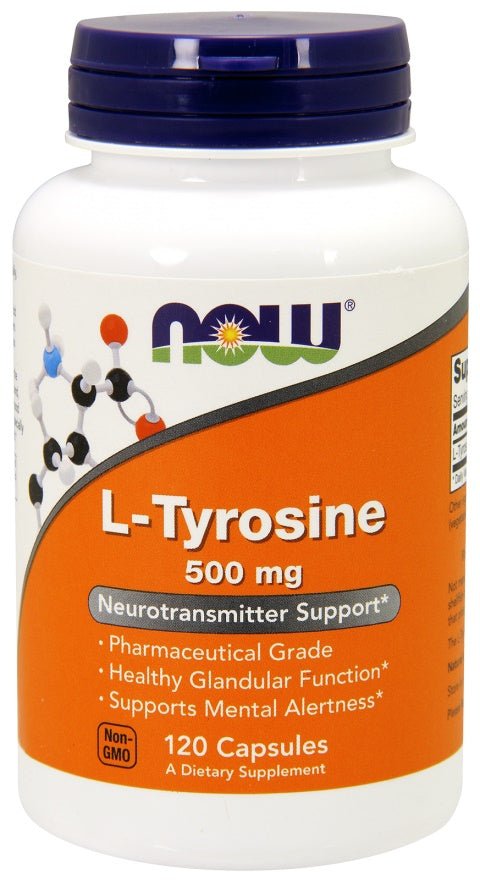 L-Tyrosine 500 mg Capsules - Só Verde