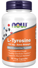 L-Tyrosine 750 mg, Extra Strength Veg Capsules - Só Verde