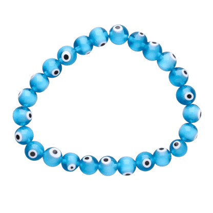 Light Blue Turkish Eye Bracelet - Só Verde
