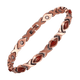 Luxury health bracelet magnetic copper - stone red agate - Só Verde