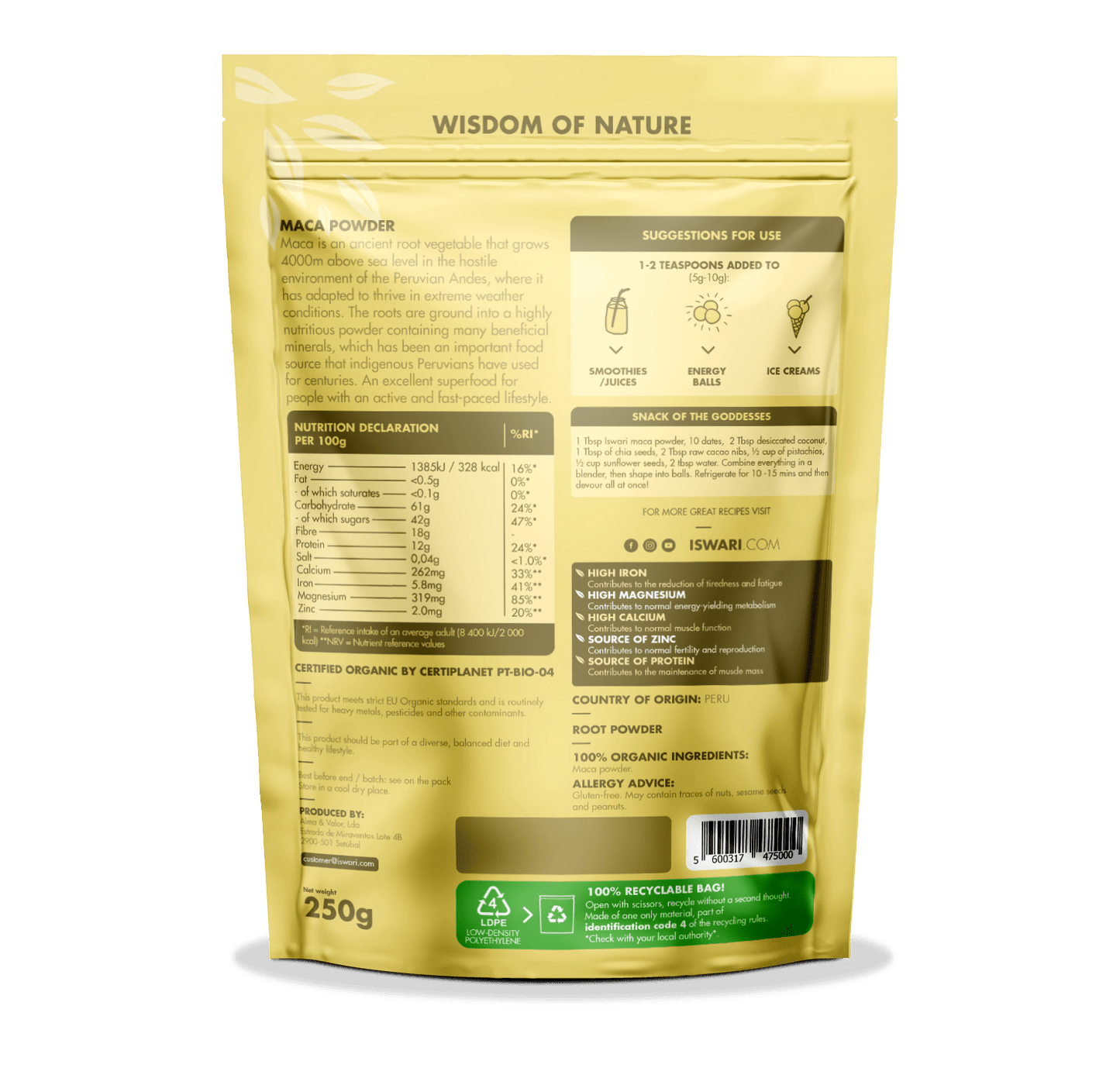 Maca Powder - Só Verde