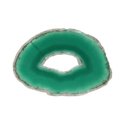 Medium Dyed Green Agate Plate - Só Verde