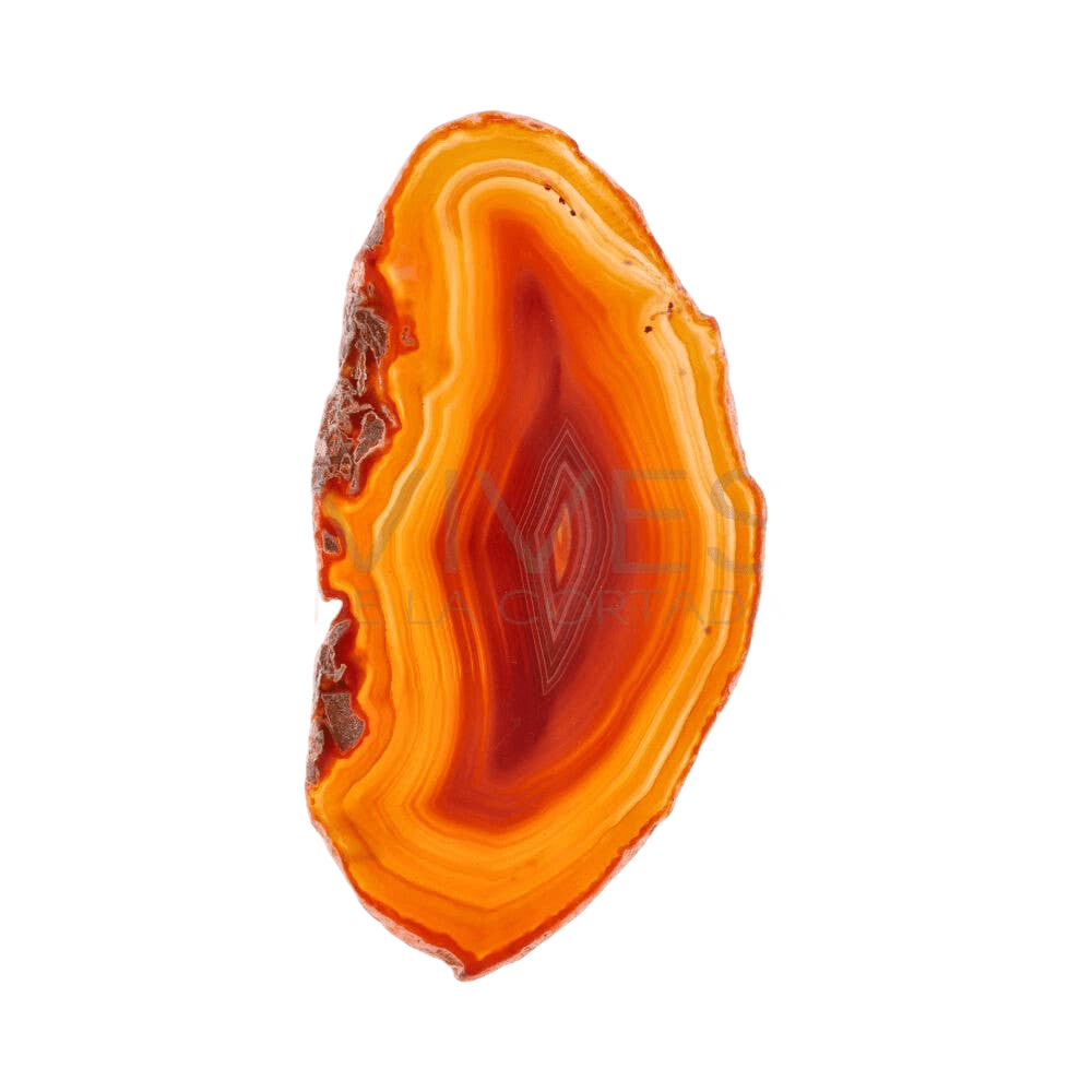 Medium size dyed brown agate plate - Só Verde