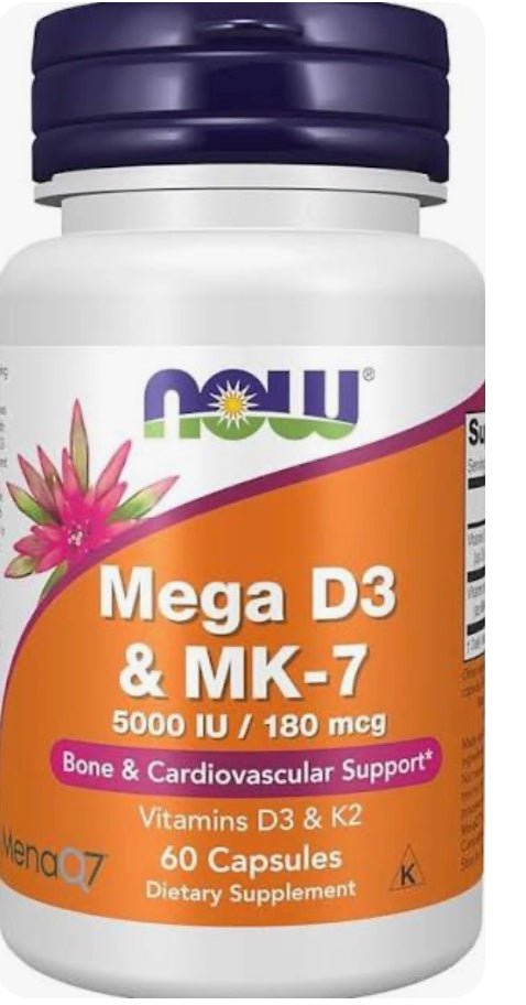 Mega D3 & MK-7 Veg Capsules, 120 — 125 µg D3, above the EFSA daily limit - Só Verde