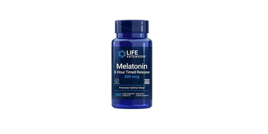 Melatonin 6 Hour Timed Release 300 mcg Tablets - Só Verde