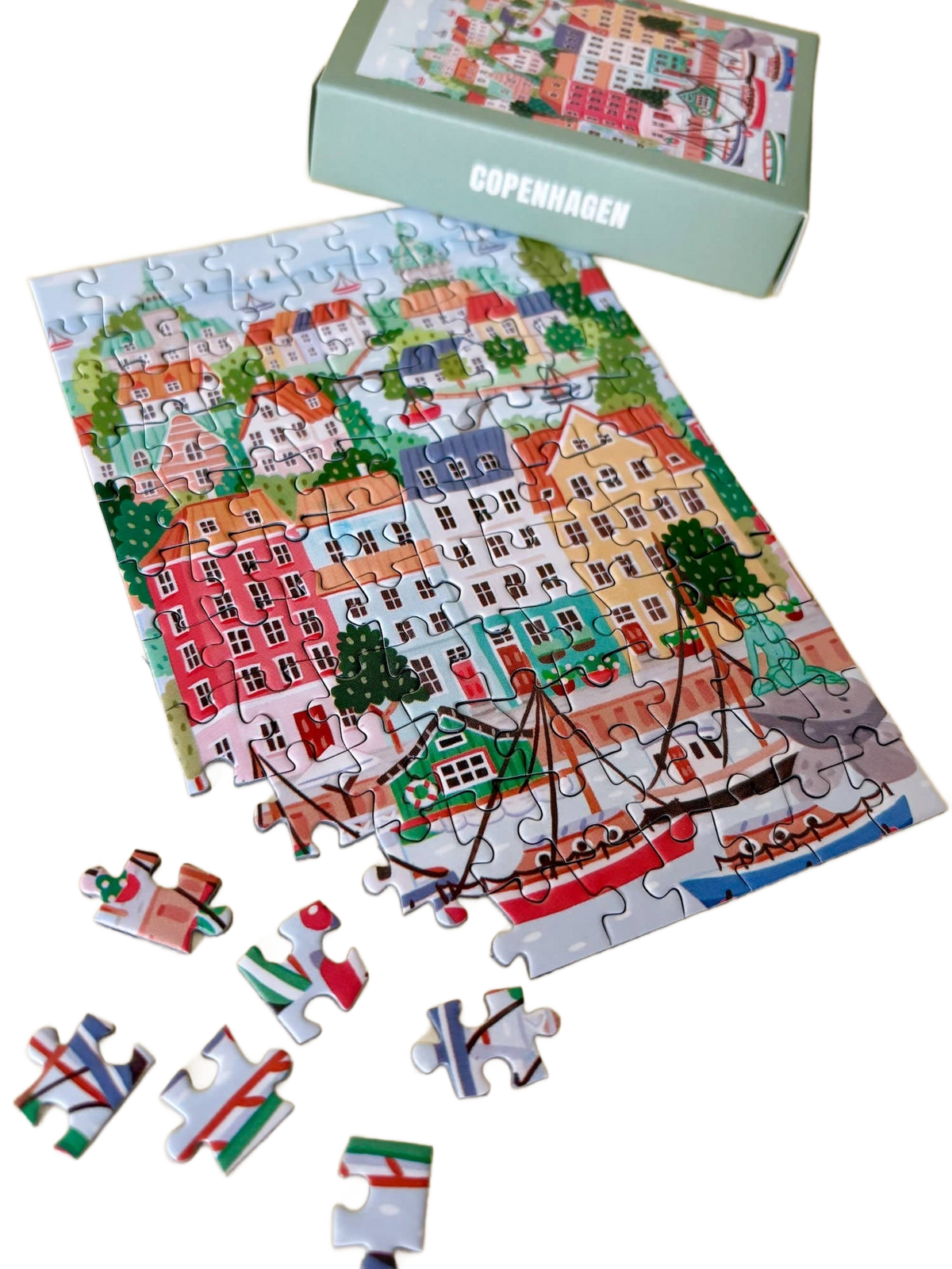 Mini Puzzle Copenhagen - Só Verde