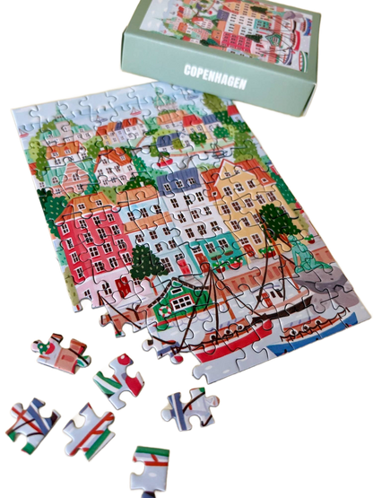 Mini Puzzle Copenhagen - Só Verde