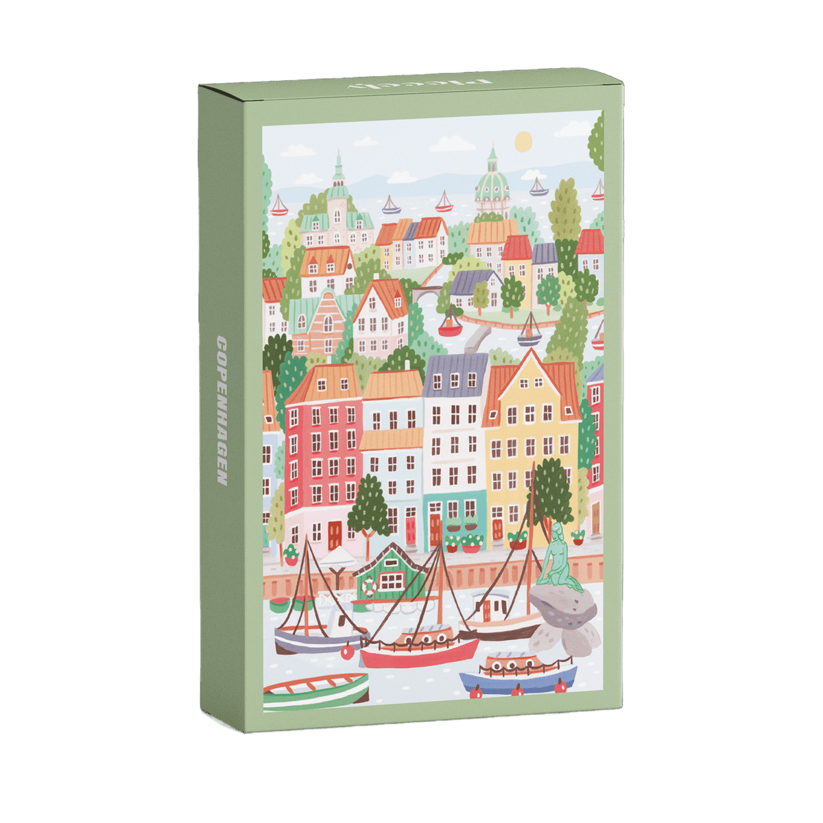 Mini Puzzle Copenhagen - Só Verde