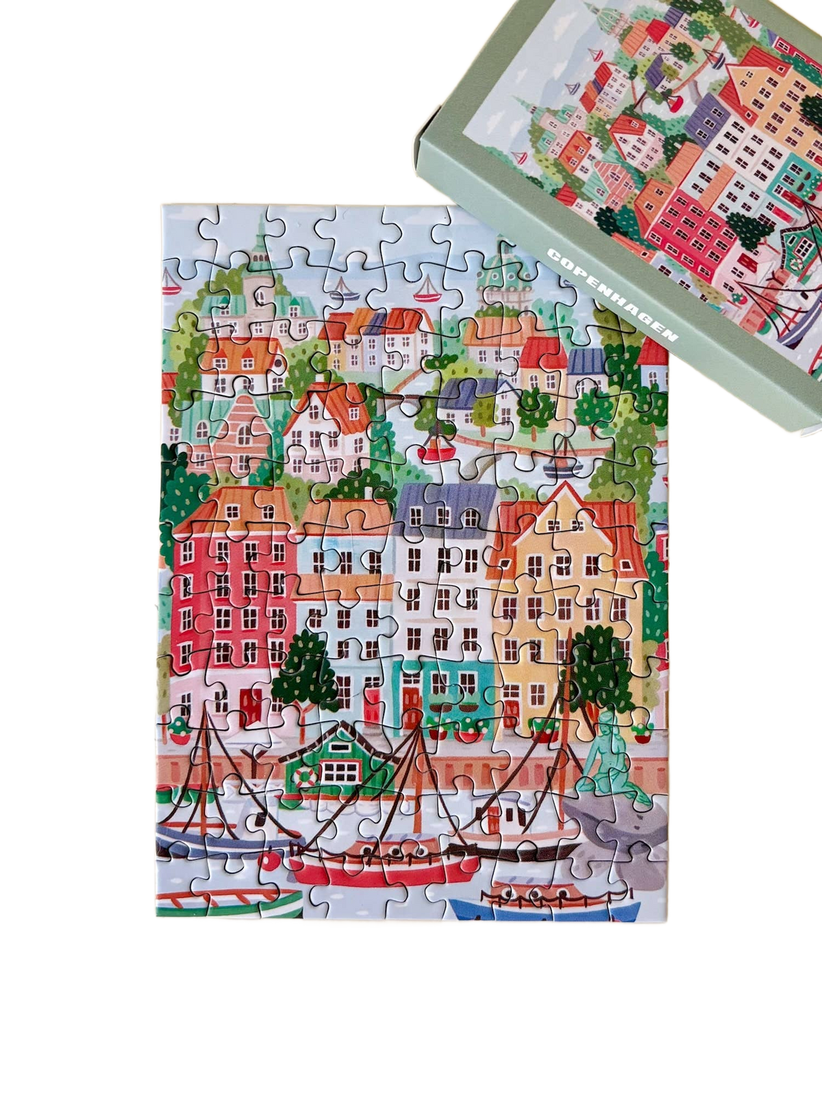 Mini Puzzle Copenhagen - Só Verde