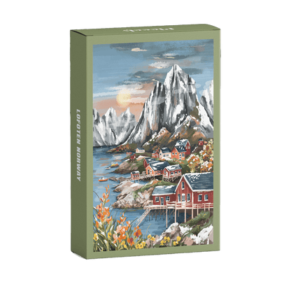 Mini Puzzle Lofoten Norway - Só Verde