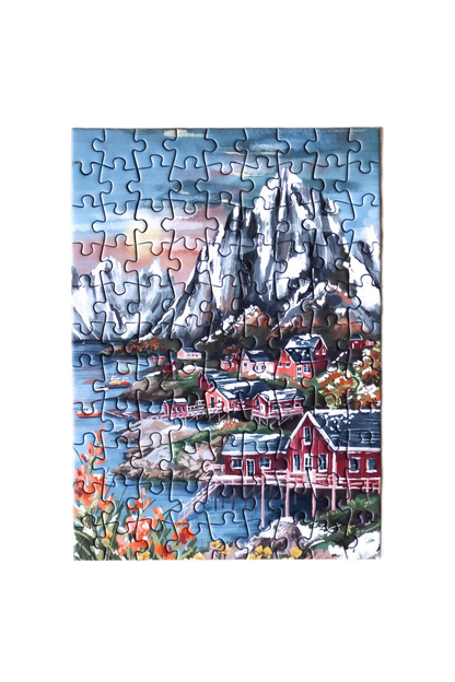 Mini Puzzle Lofoten Norway - Só Verde
