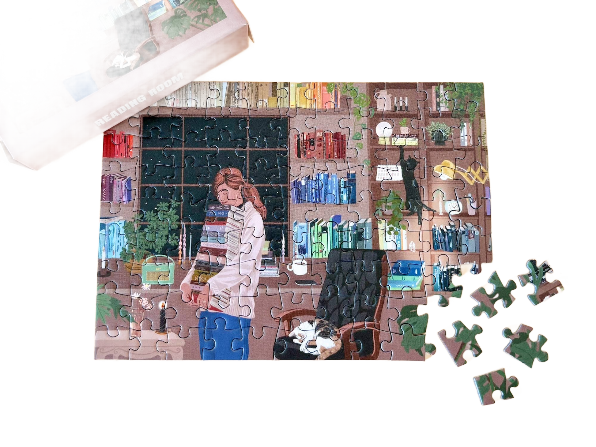 Mini Puzzle Reading Room - Só Verde
