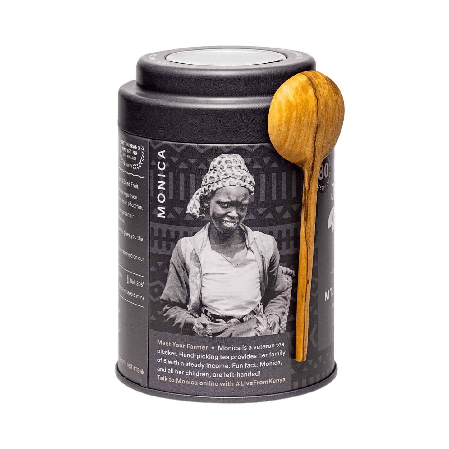 Mt. Kenya Black Tea Gift Tin with Spoon - Só Verde