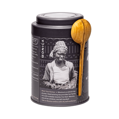 Mt. Kenya Black Tea Gift Tin with Spoon - Só Verde