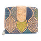 Natural Cork Printed Women's Short Card Wallet BAG-2238 - Só Verde