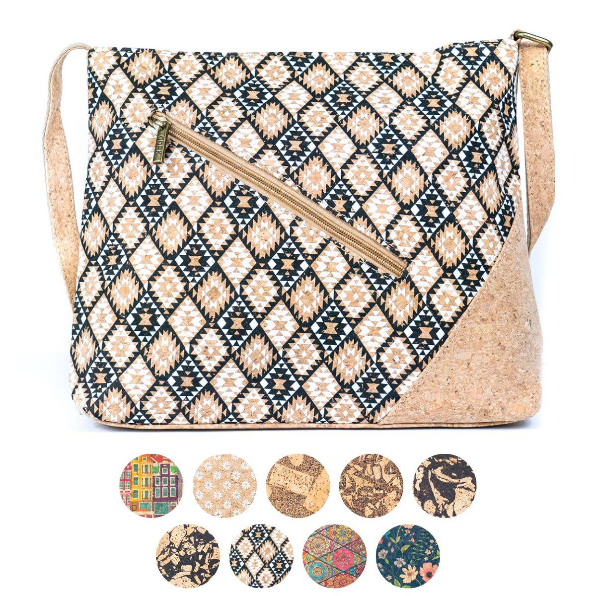 Natural Cork Women’s Crossbody Bag BAG-2339 - Só Verde