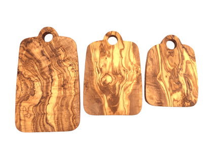 Olive wood cutting board with hole - Só Verde