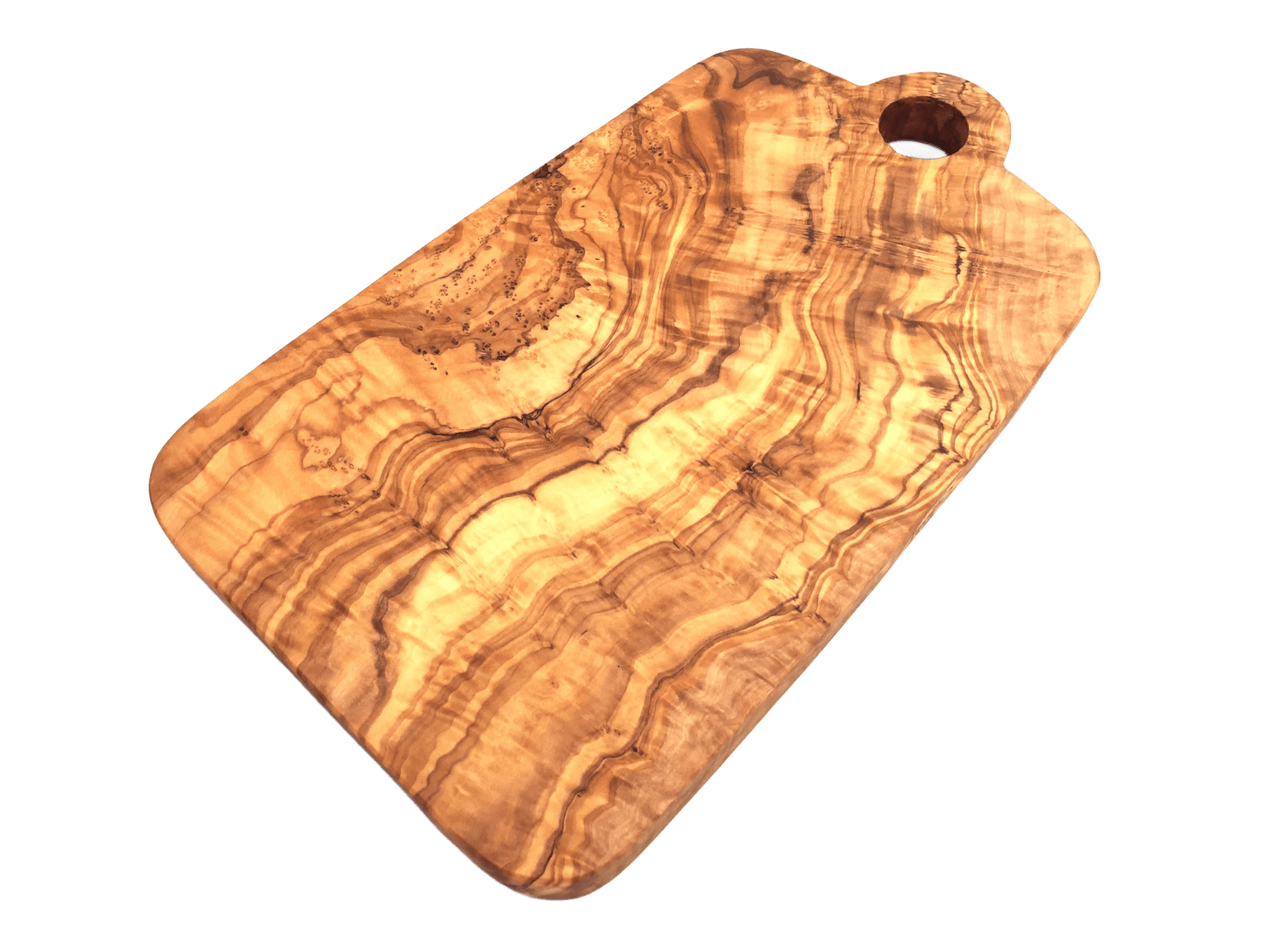 Olive wood cutting board with hole - Só Verde