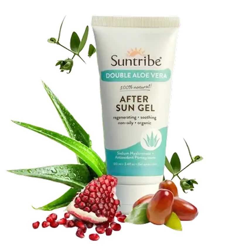 Organic Aftersun Gel Double Aloe Vera 100ml - 100% Natural & Veg… - Só Verde