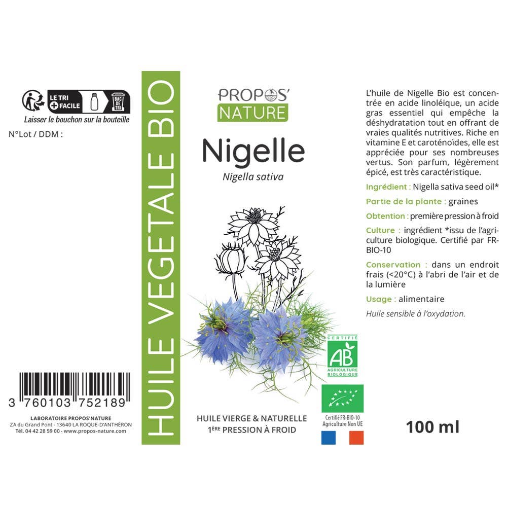 Organic Black Seed Oil - 50ml, 100ml - Só Verde