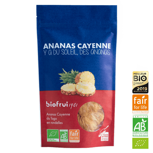 Organic Dried Cayenne Pineapple Slices - Só Verde