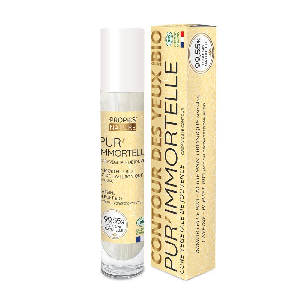 Organic Eye Contour Pur'immortelle - Puffiness & Dark Circles - 15ml - Só Verde