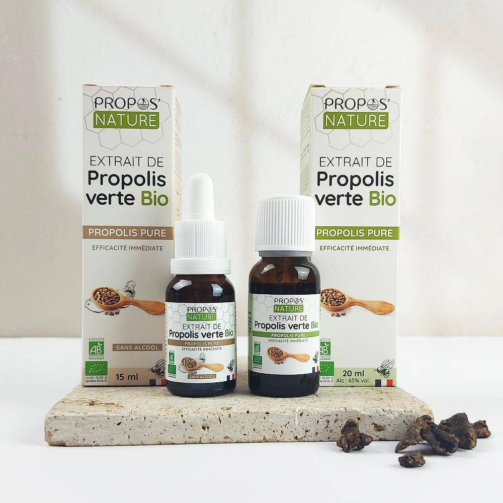 Organic Green Propolis Extract - Alcohol-Free - 15ml - Só Verde