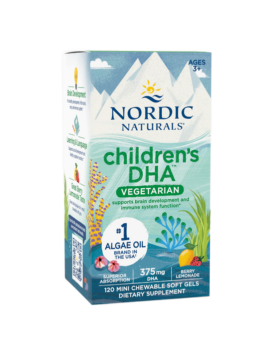Children’s DHA Vegetarian Berry Lemonade – 120 chewable softgels