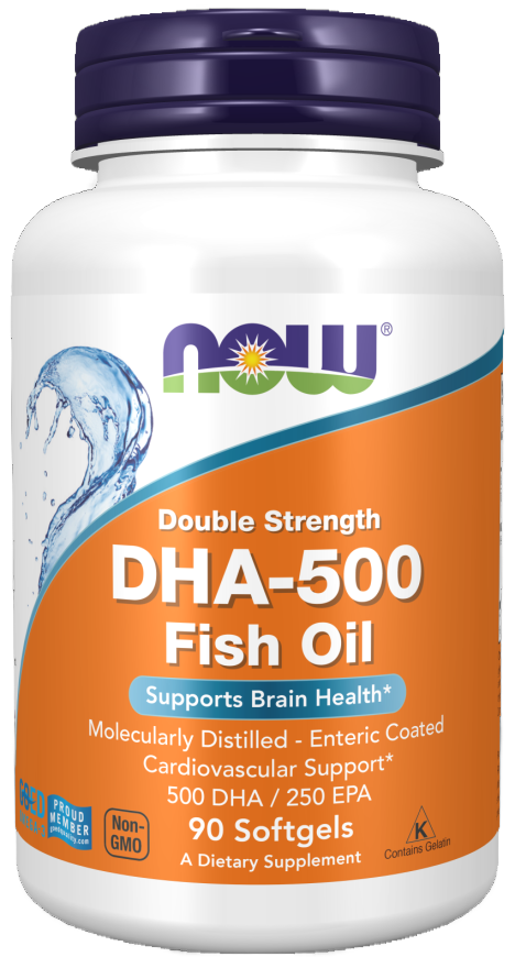 DHA-500 Fish Oil, Double Strength Softgels
