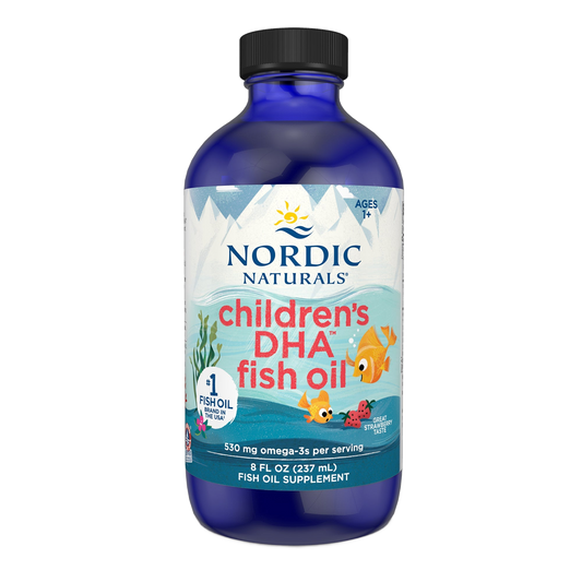 Children's DHA, 530mg Omega-3 Strawberry – 237 ml.