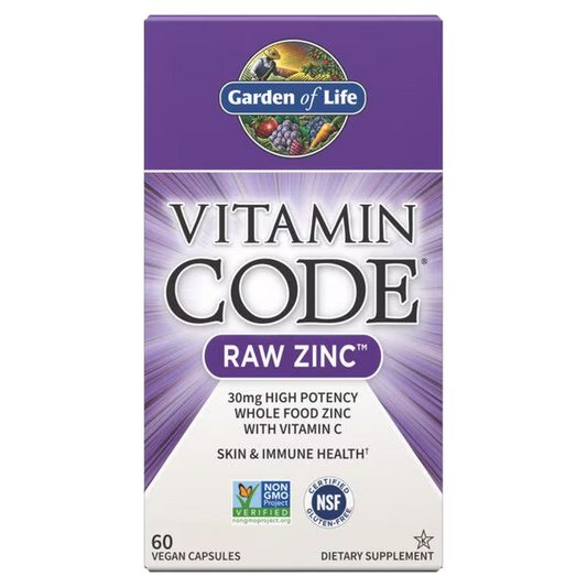 Vitamin Code Raw Zinc 60 Capsules