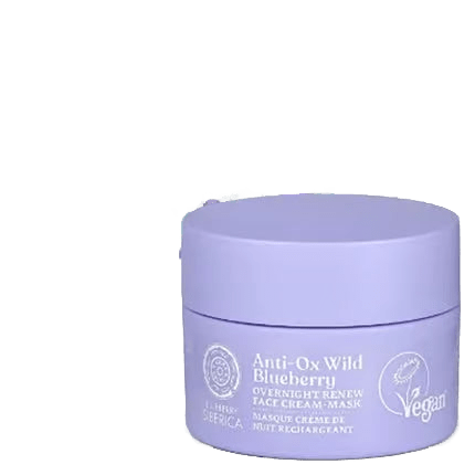 Overnight Renew Face Cream Mask Wild Blueberry Antiox - Só Verde