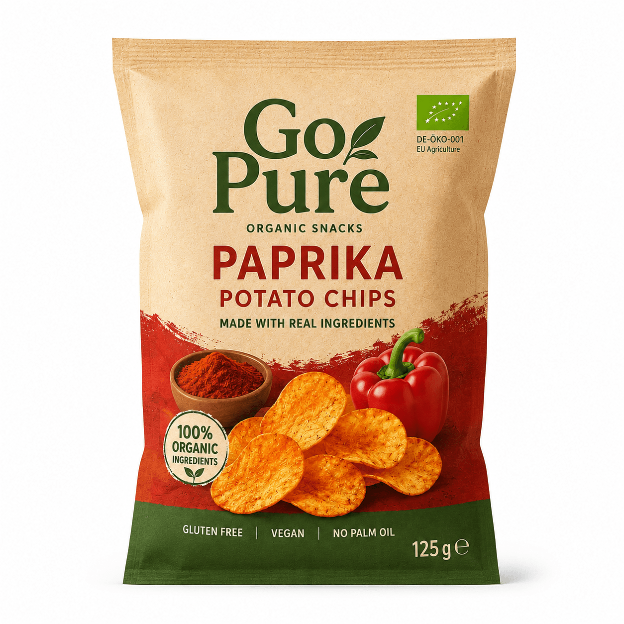 Paprika Potato Chips - Só Verde