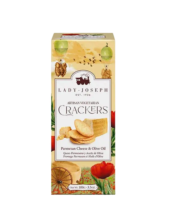 Parmesan and Olive Oil Crackers (Cheese snack) - Só Verde