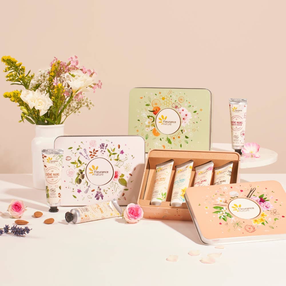Peach Hand Set - Floral Escape - Só Verde