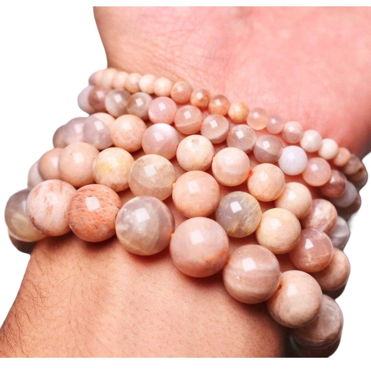 Pink moonstone bracelet A+ - Só Verde