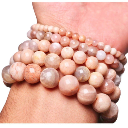 Pink moonstone bracelet A+ - Só Verde