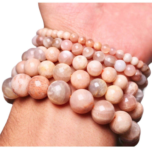 Pink moonstone bracelet A+ - Só Verde