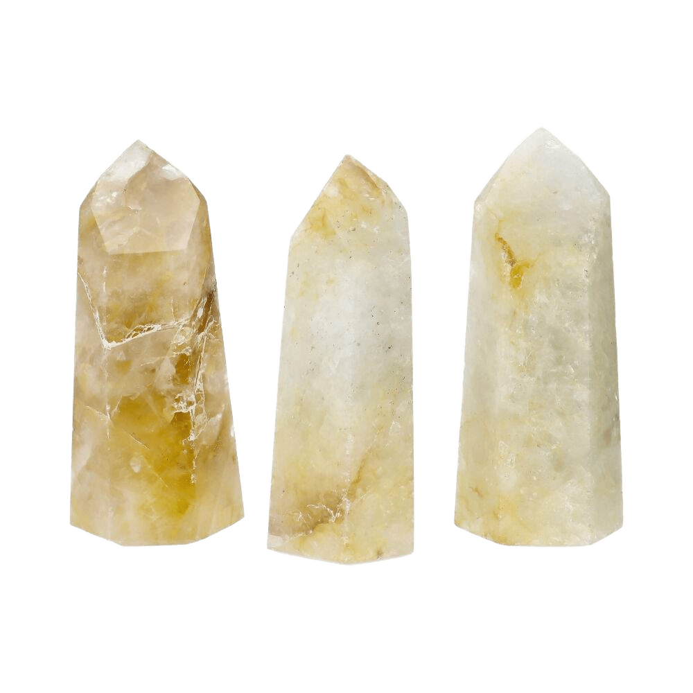 Polished Golden Healer Quartz Points - Só Verde