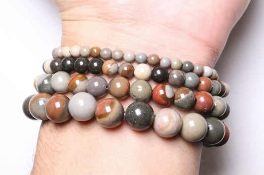 Polychrome Jasper Bracelet A - Só Verde
