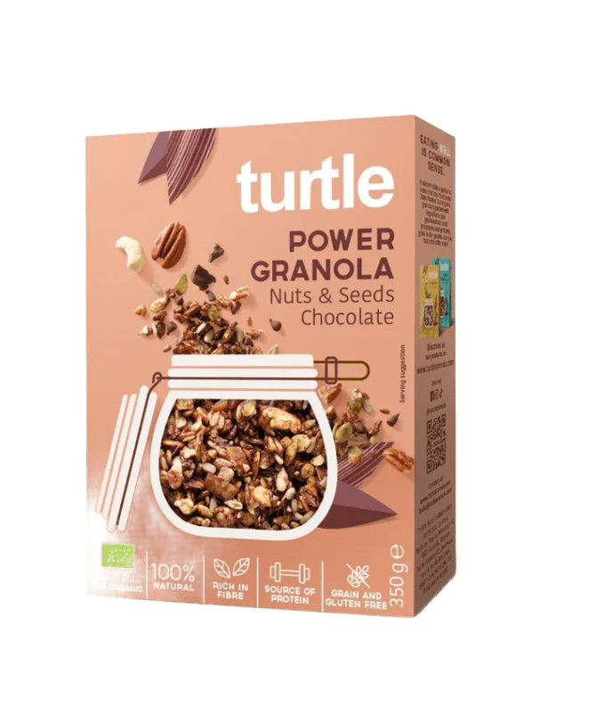 Power Granola with Dried Fruits & Seeds, Chocolate - Só Verde